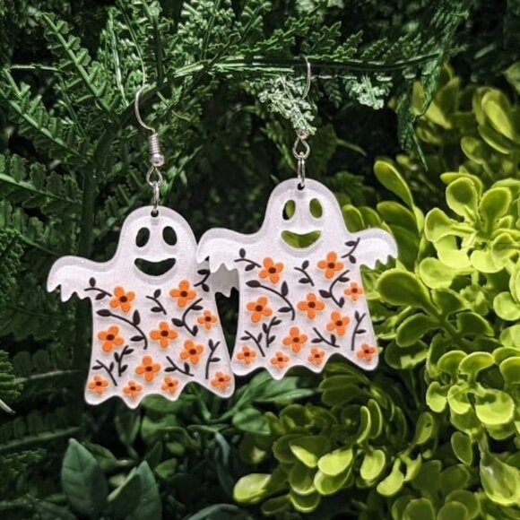 Halloween Earrings 3/$10 - 👻Blooming Boos🏵️ - Picture 1 of 1